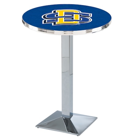 Holland Bar Stool Co 42" Chrome South Dakota State Pub Table L217C4228SDakSt